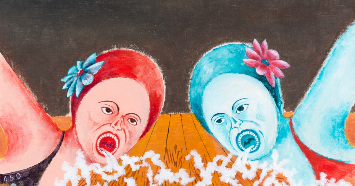 絵画　YOKO.Y ab10801-only-3.5-cm-away-2015-